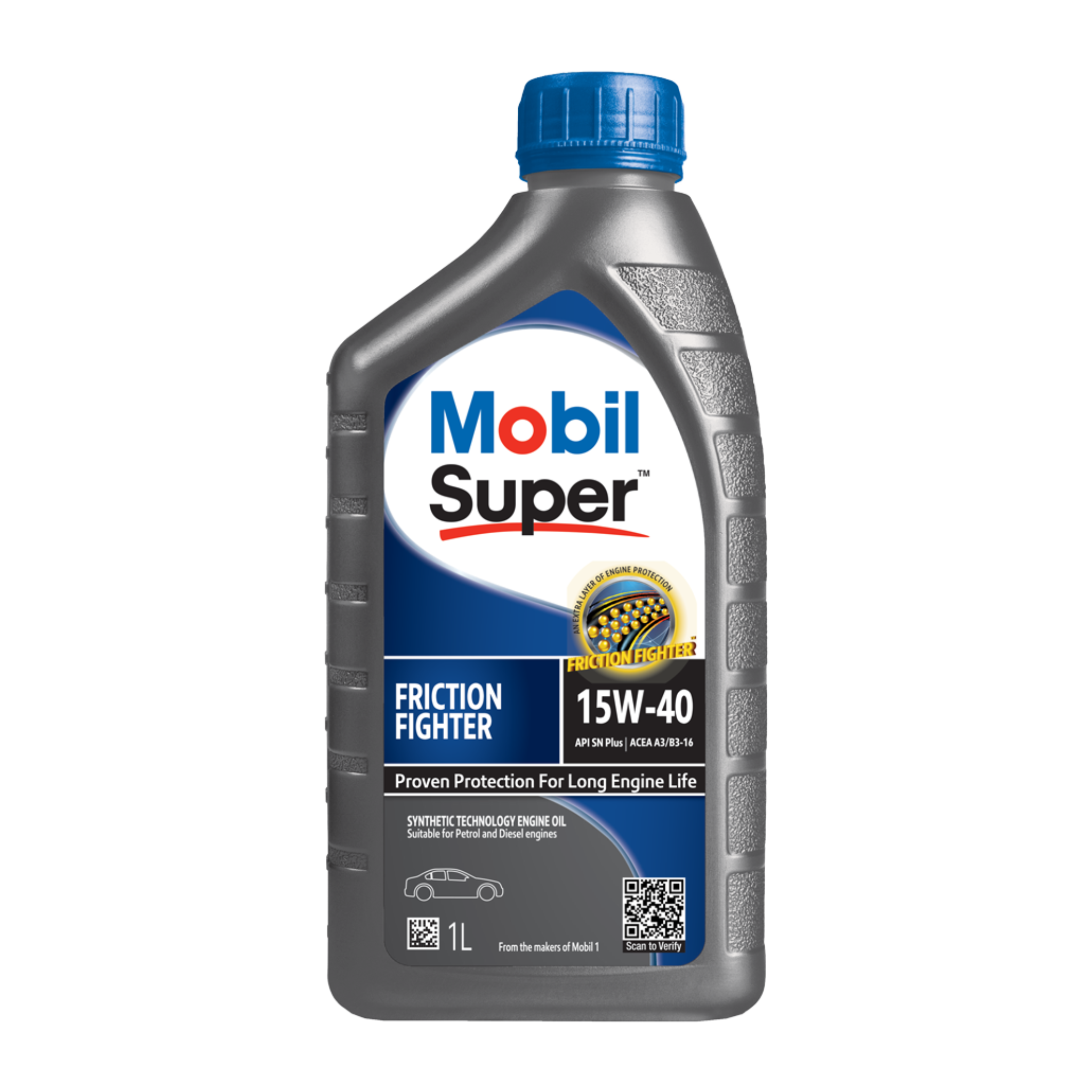 MOBIL SUPER FRICTION FIGHTER 15W-40 1L - Image 1